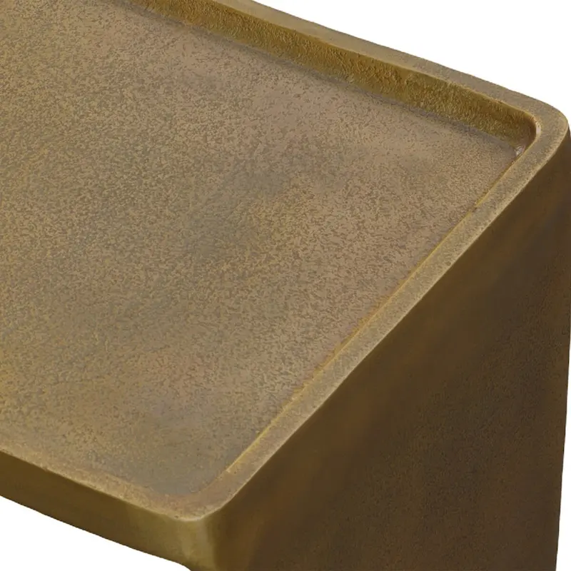 Uttermost Derwent Antique Brass Side Table - 20W x 19H x 12D