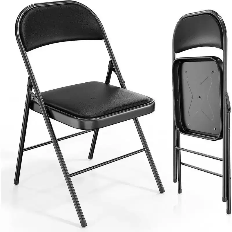 Karl Home 2 Pack Folding Chairs with Padded Seats