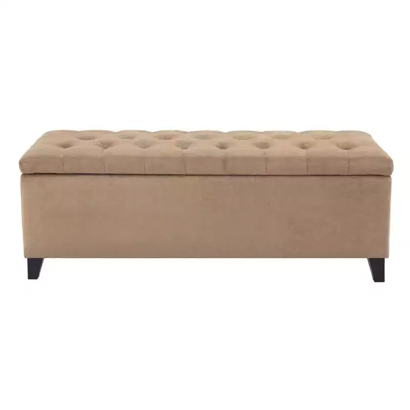 Tufted Top Storage Bench