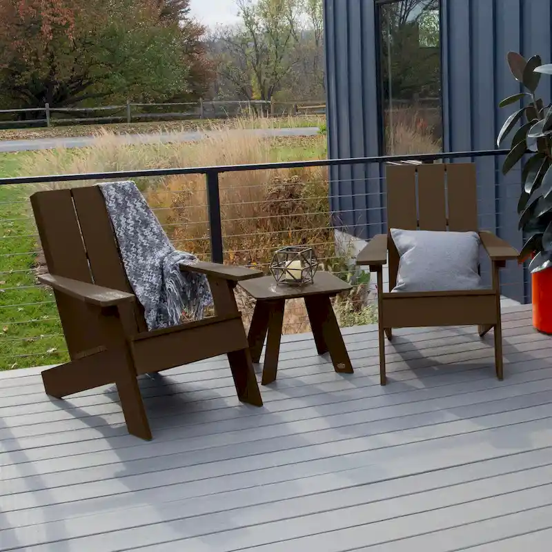 HIGHWOOD 3-piece Adirondack Chairs and Side Table Set