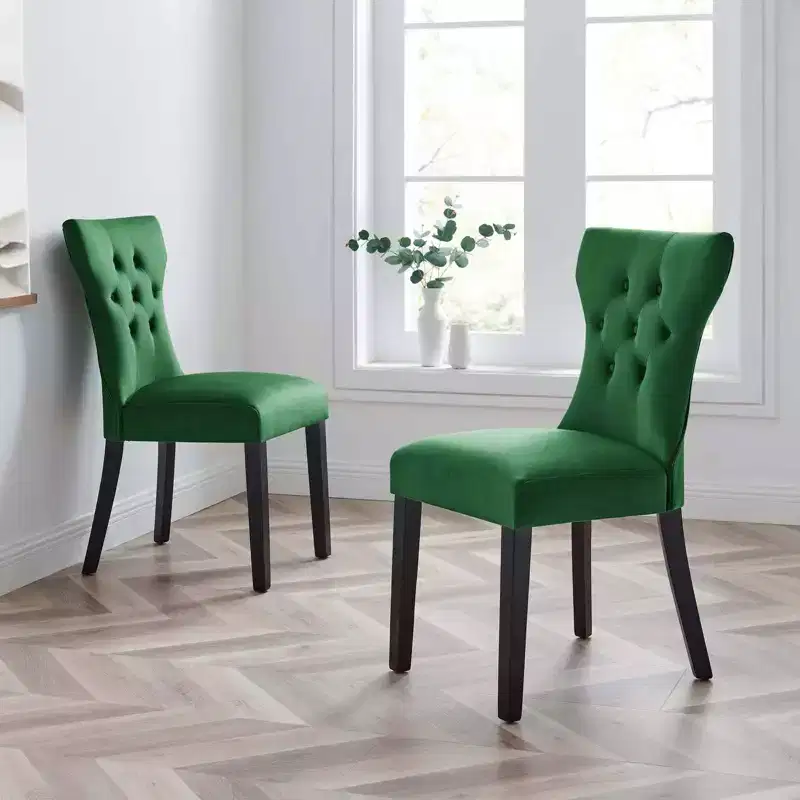 Set of 2 Silhouette Performance Velvet Dining Chairs - Modway