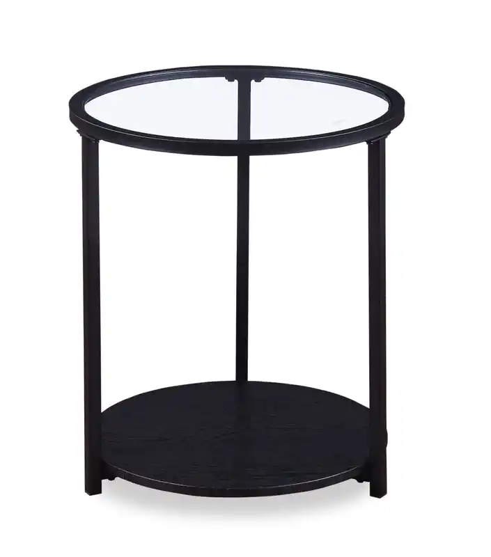 20 Modern Round Glass Top End Table