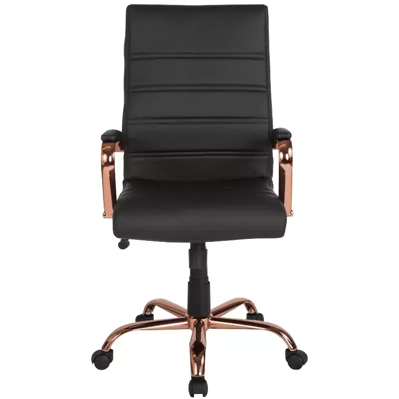Flash Furniture High Back Executive Swivel Office Chair with Metal Frame and Arms