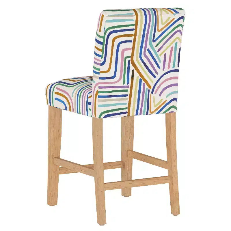 Skyline Furniture Hendrix Patterned Counter Height Barstool