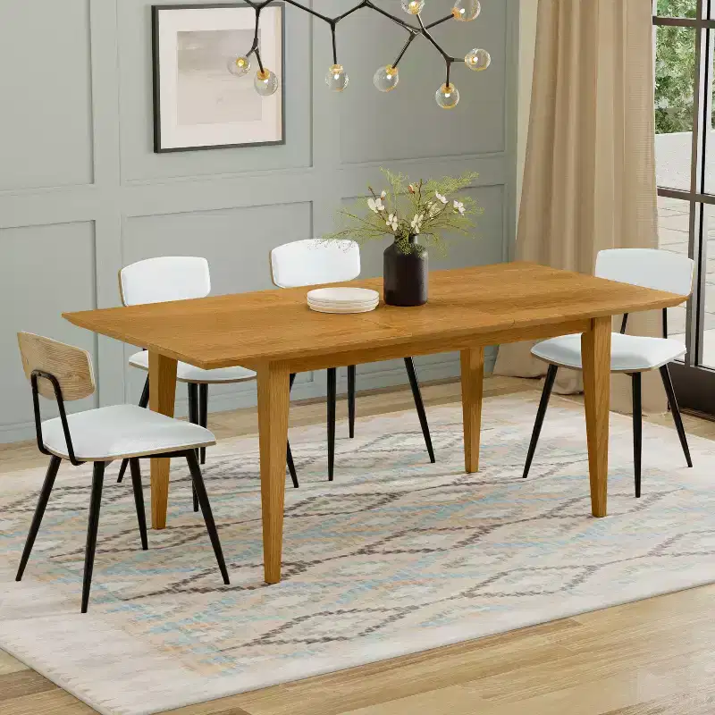 Fairway 60-76 inchx36 inch Rectangle Contemporary Extendable Dining Table