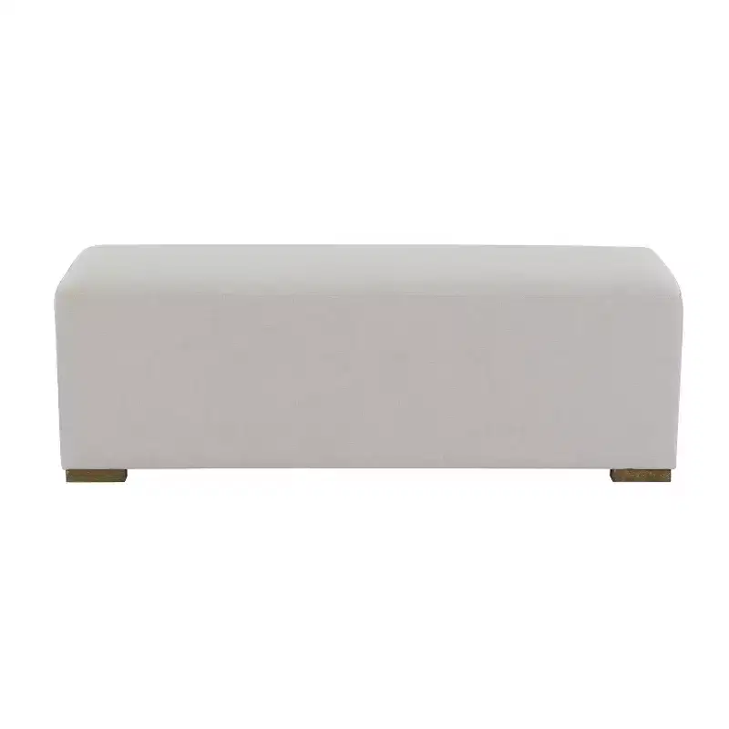 Christopher Knight Home Amily Modern Rubberwood Upholstered Long Ottoman