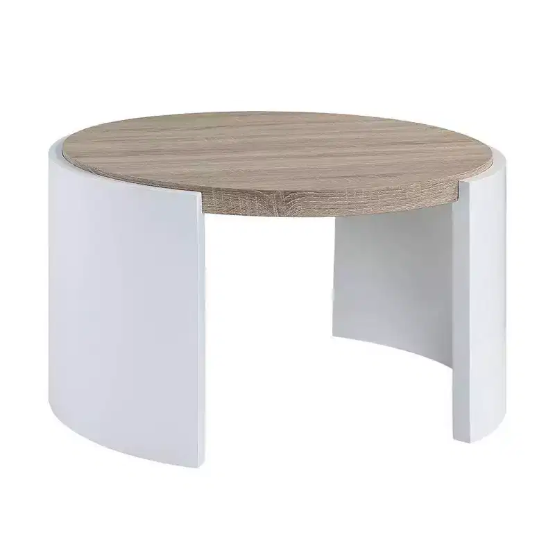 Acme Furniture Zoma Coffee Table White/Oak Finish