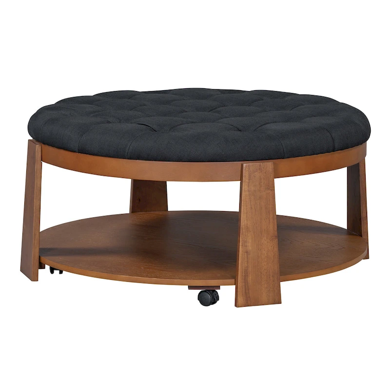 Modern Large Round Ottoman Coffee Table