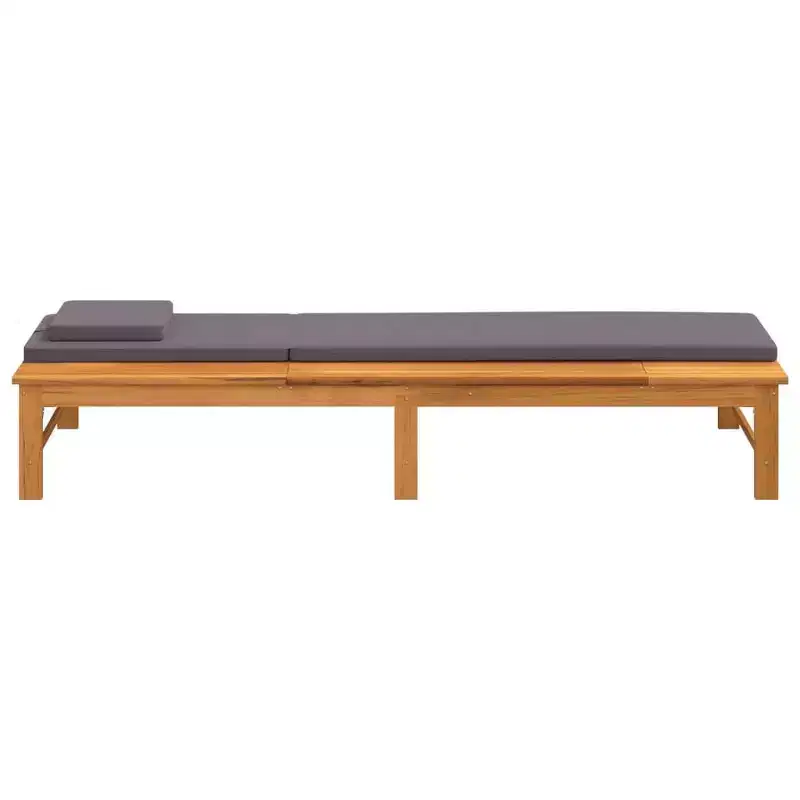 vidaXL Sun Lounger Solid Acacia wood Standard