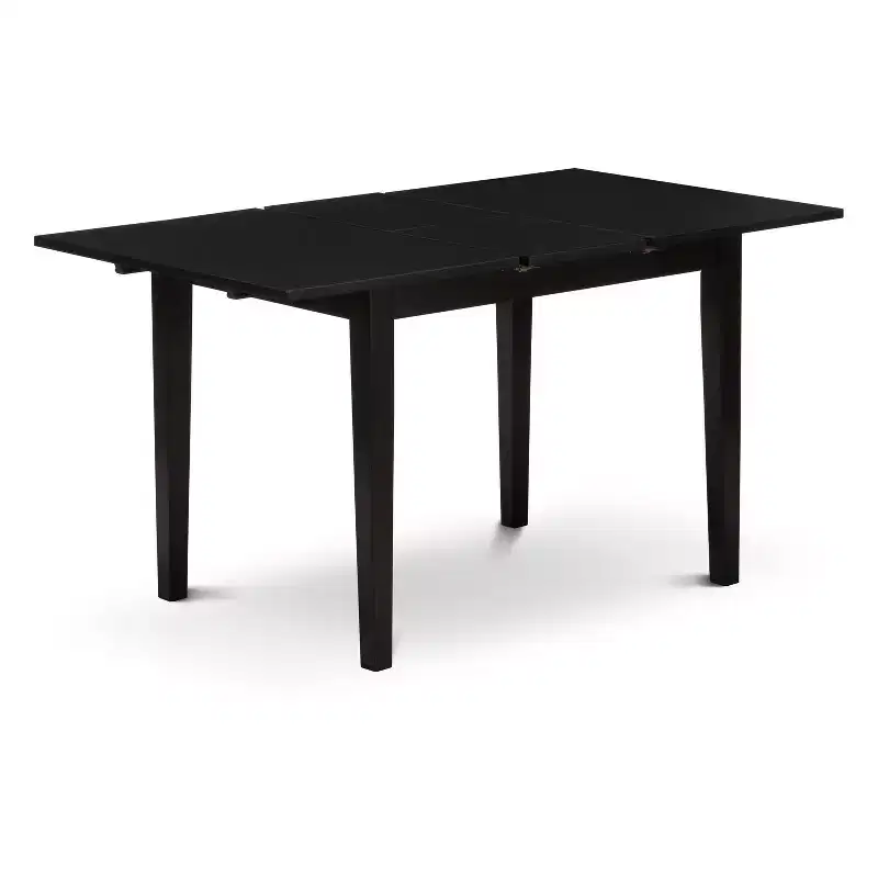 HomeStock Modern 3 Piece Dining Table Set Black