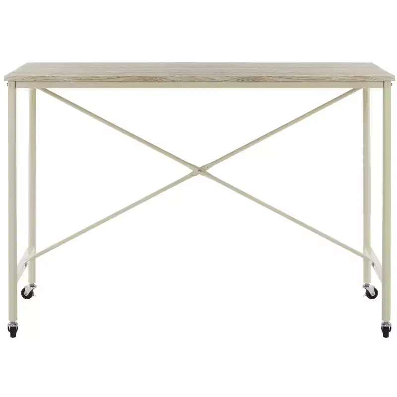 Callie Rolling Desk - DSK2204 - Rustic Brown/Cream - Safavieh