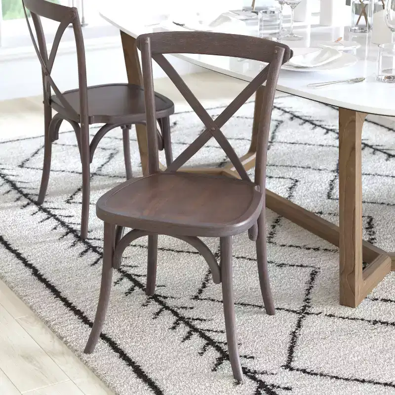 X-Back Dining Chair in Driftwood Finish