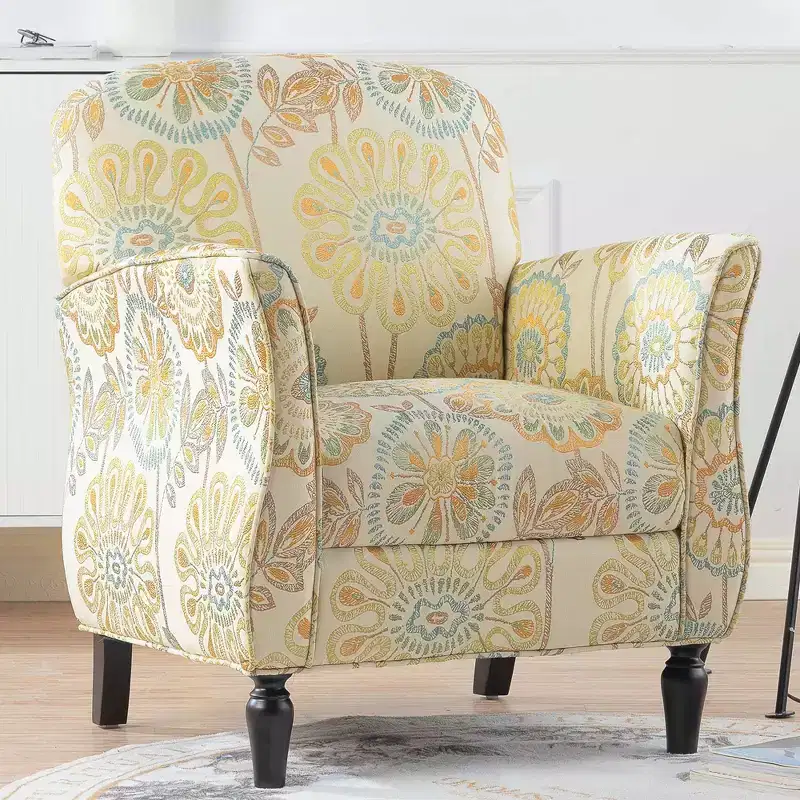 GDFStudio Damian Bohemian Upholstered Accent Chair