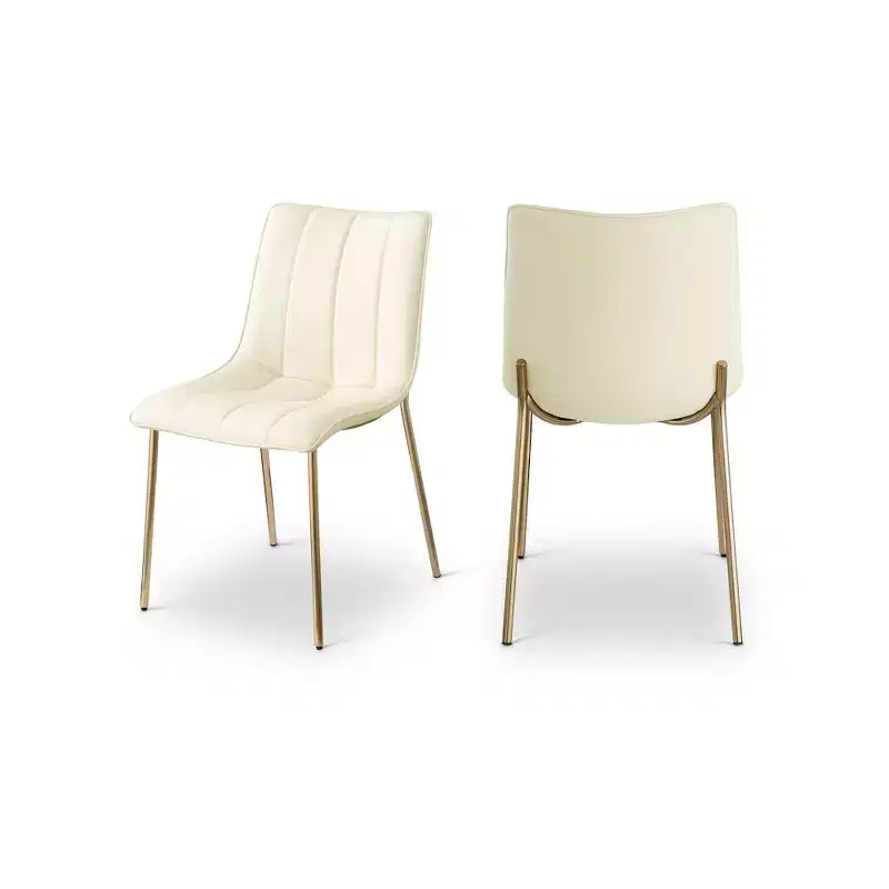 Meridian Furniture,Isla Vegan Leather Dining Chair, Set of 2