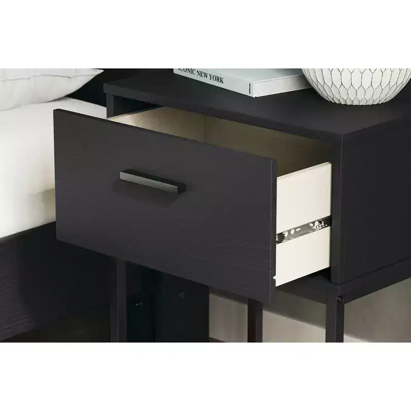 Signature Design by Ashley Socalle 1 Drawer Nightstand, Black