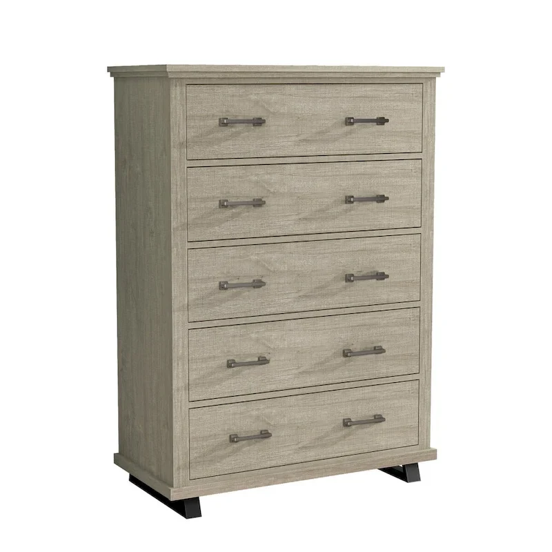 Farmhouse 4-Piece Bedroom Set - 2 Nightstand, 1 Chest and 1 Dresser