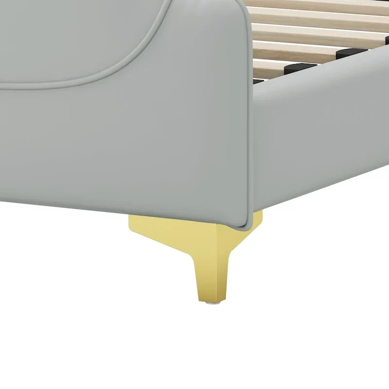 Modern Upholstered PU Leather Bed