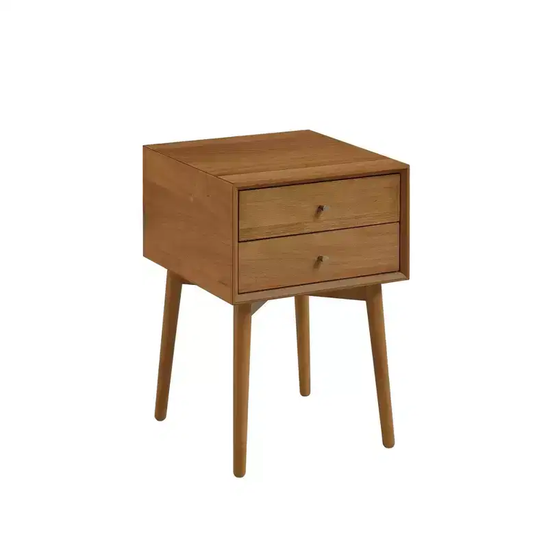 Nightstand with Drawer Brown