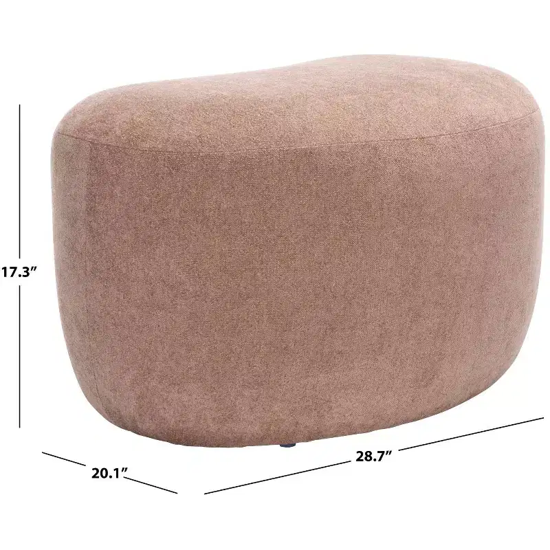 Regut Ottoman - OTT1303 - Peach - Safavieh
