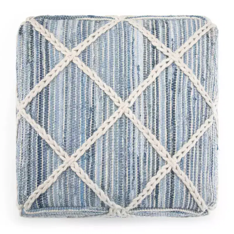 Woodley Square Pouf - WyndenHall