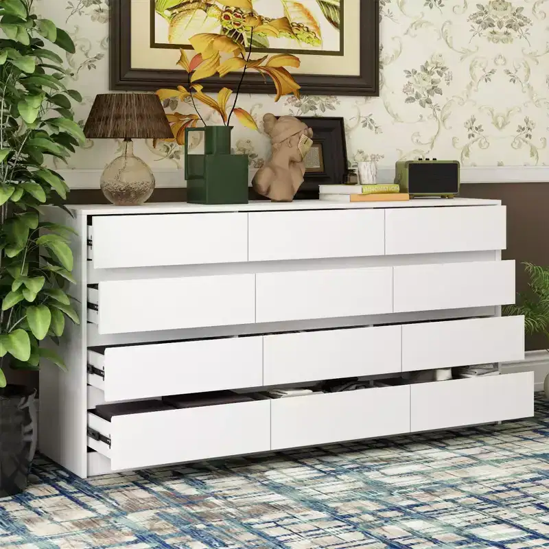 Famapy Modern 12-Drawers Dresser Sleek Chest of Drawers