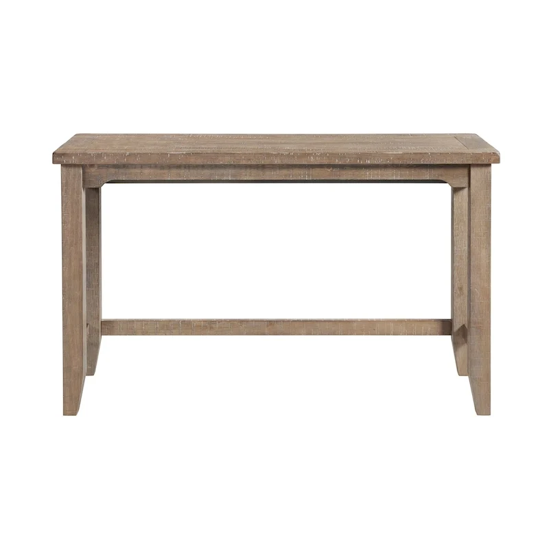 60-Inch Rustic Farmhouse Sofa Bar Table with Storage