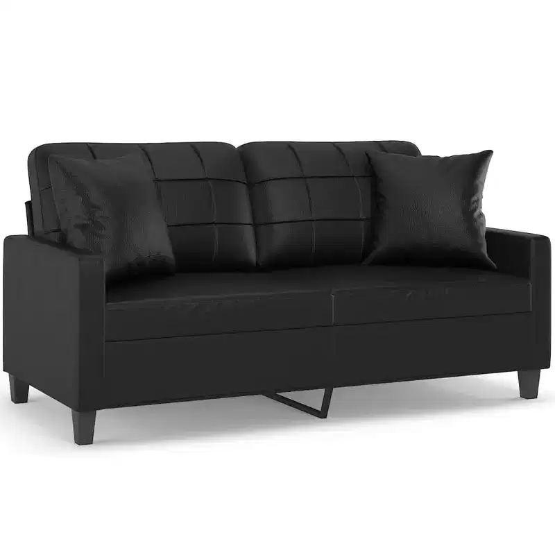 2-Seat Faux Leather Sofa