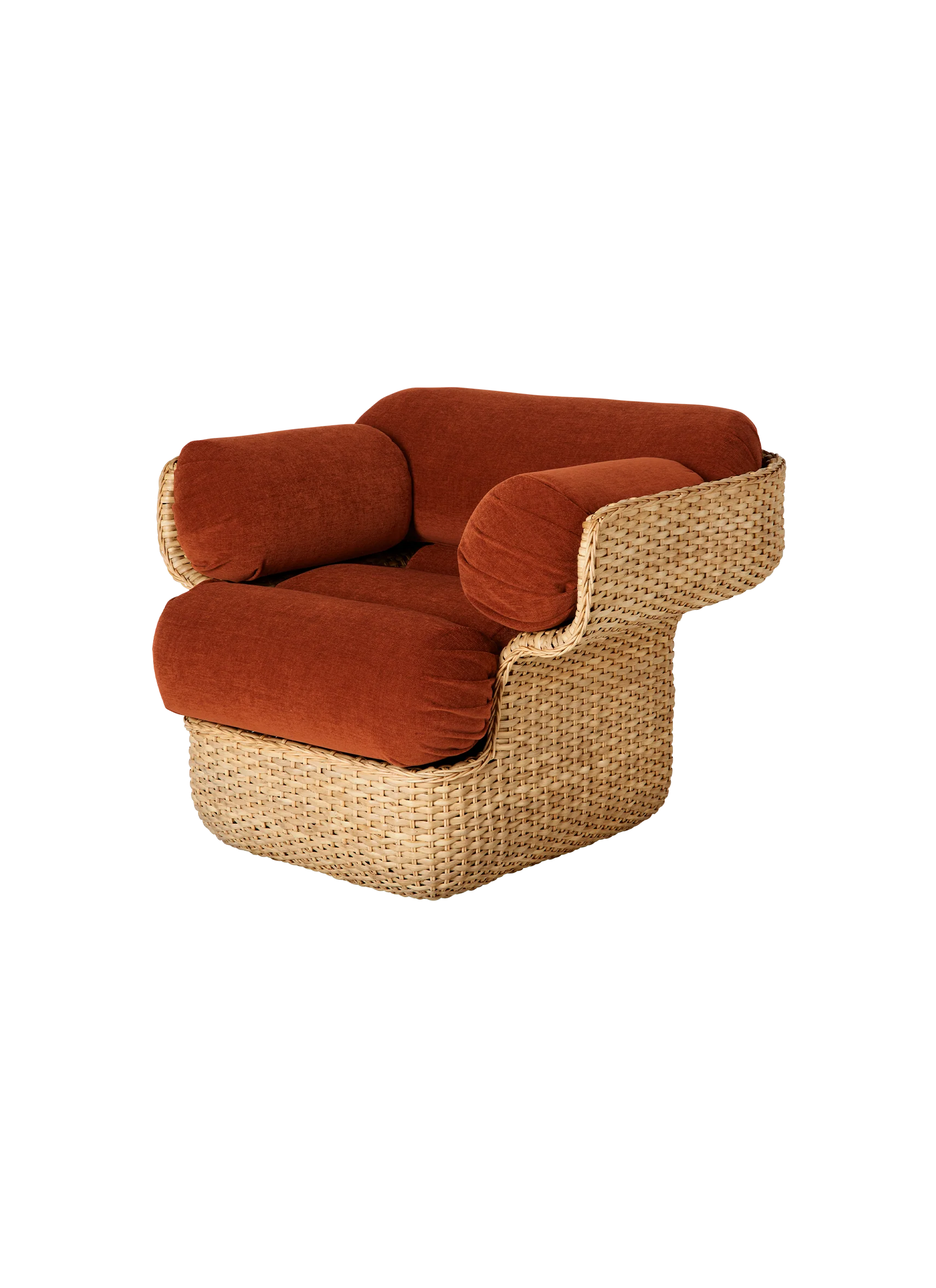 Minimalist Cream Upholstered Lounge Chair with Metal Pedestal Base for Living Room