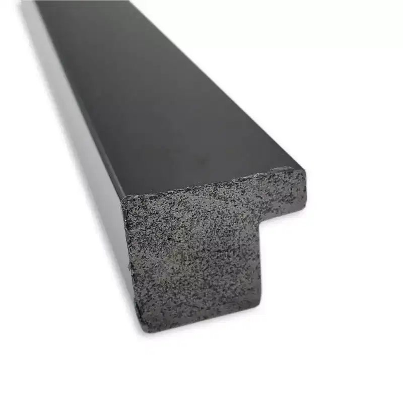 38" x 26" Non-Beveled Jet Black Wall Mirror - Amanti Art: Modern Polystyrene Frame, Included Mounting Hardware