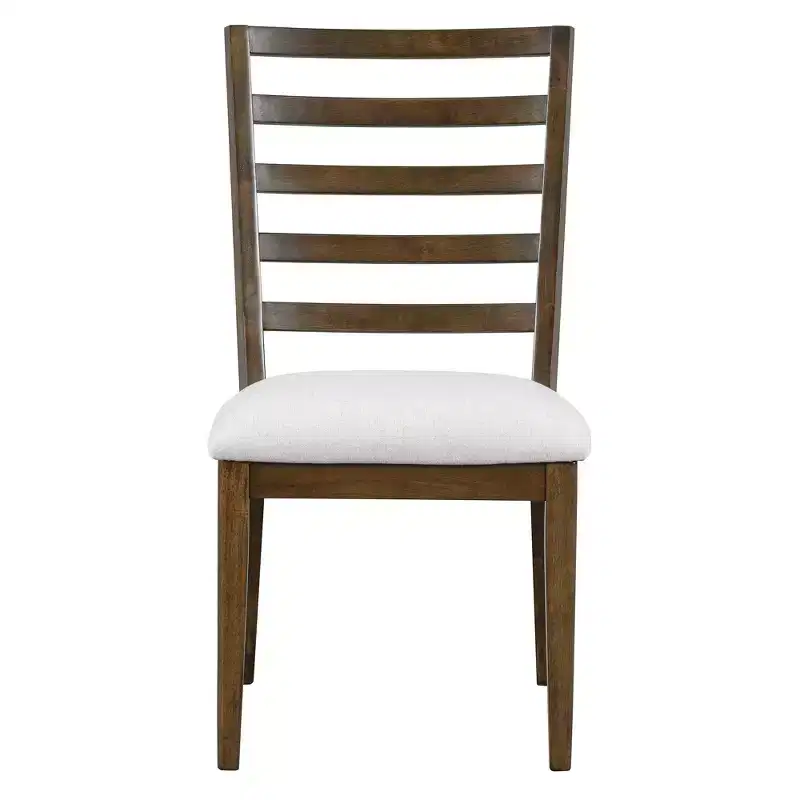 Whisen 5-Piece Retro Rustic Functional Dining Set with 1 Extendable Table and 4 Upholstered Chairs