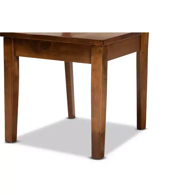 2pc Fenton Wood Dining Chair Set - Baxton Studio