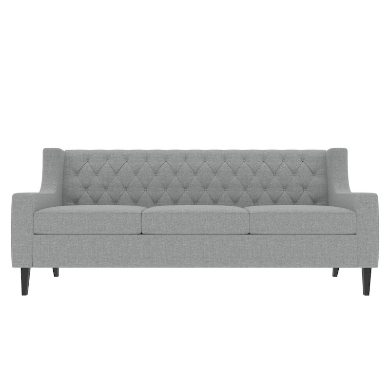 Mid Century Modern Button Tufted Backrest Foam Couches