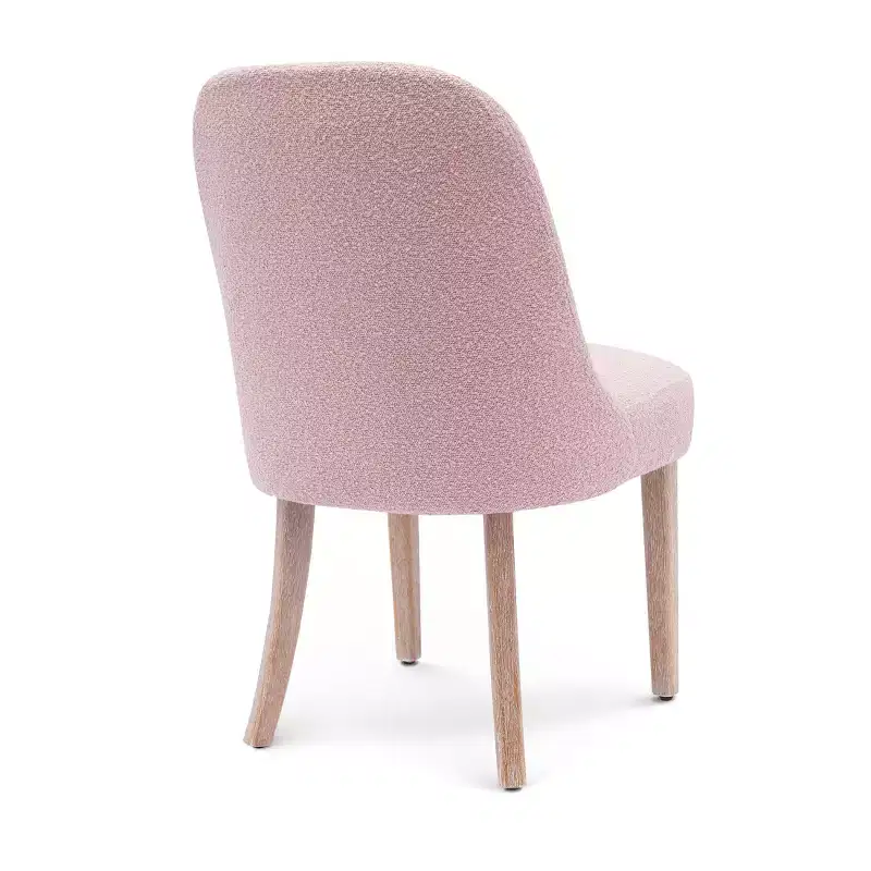 Mid-Century Modern Boucle Upholstered Dining Chair, Set of 6, Water-Resistant Fabric