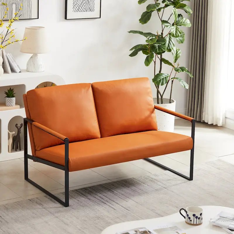 Accent Arm Chair with Extra Thick Padded Backrest and Seat Cushion Sofa Chairs