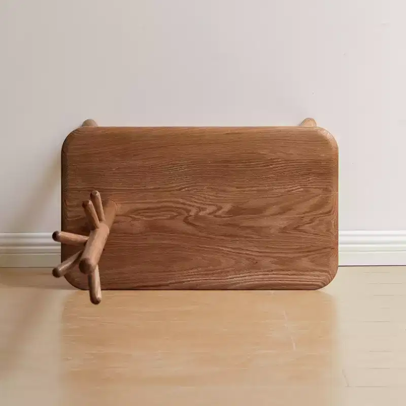 Christopher Knight Home Carpenter Mid-Century Modern Natural Solid Wood Shoe Stool With Cloth Hanger