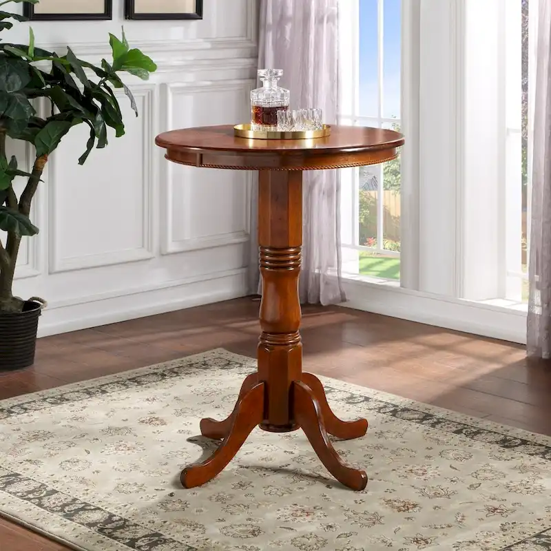 Spectator Round Wood Pub Table