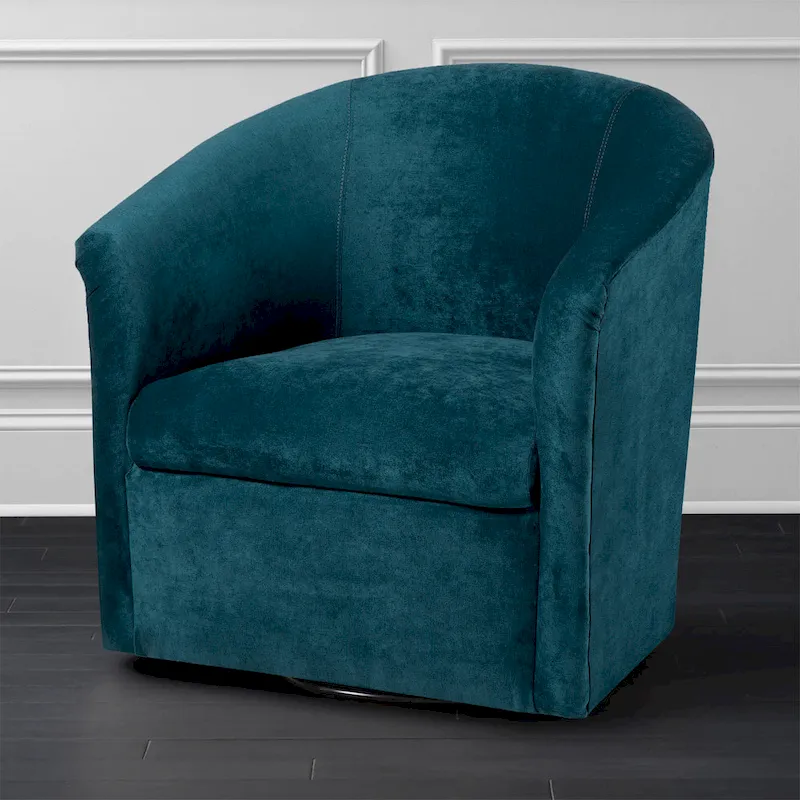 Ellery Modern Microfiber Swivel Accent Chair by Greyson Living
