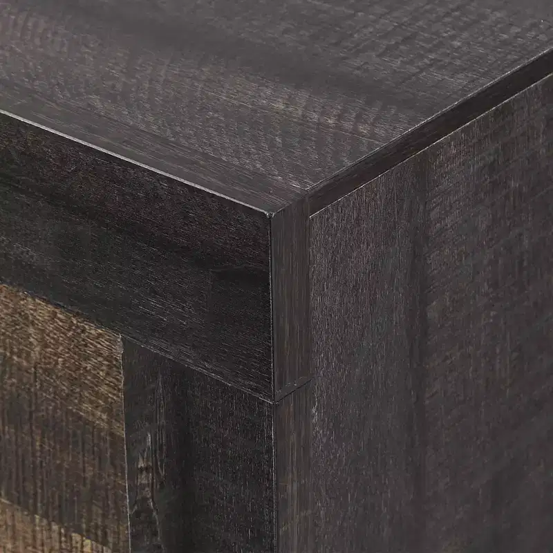 2 Drawer Harrison Nightstand Walnut - Picket House Furnishings: Felt Lined, Dust Proof Layer, Dark Nickel Pulls