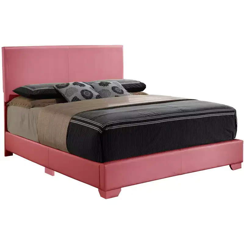 Aaron Upholstered Full Panel Bed - Faux Leather