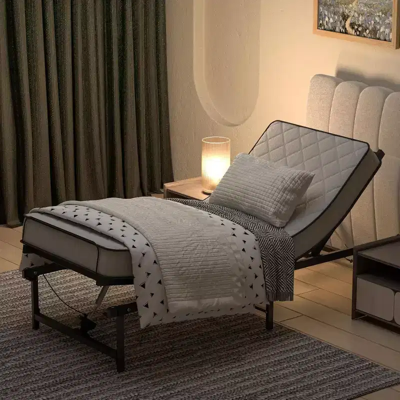 Sandinrayli Adjustable Bed Frame Electric Bed Base with Remote Control , Twin XL