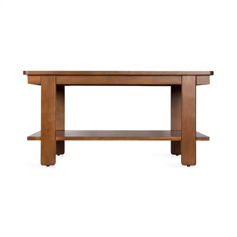 Wood Two-Tier Coffee Table 36''W x 20''D x 18.5''H