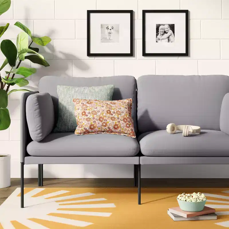 Upholstered Loveseat Gray - Room Essentials™