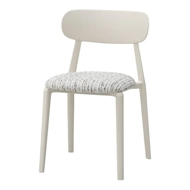 White Upholstered Accent Chair