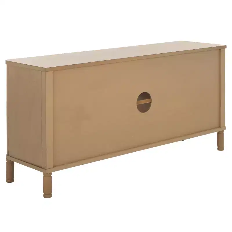 2-Door TV Stand | Desert Brown / Matte Black / Natural | Fits up to 43