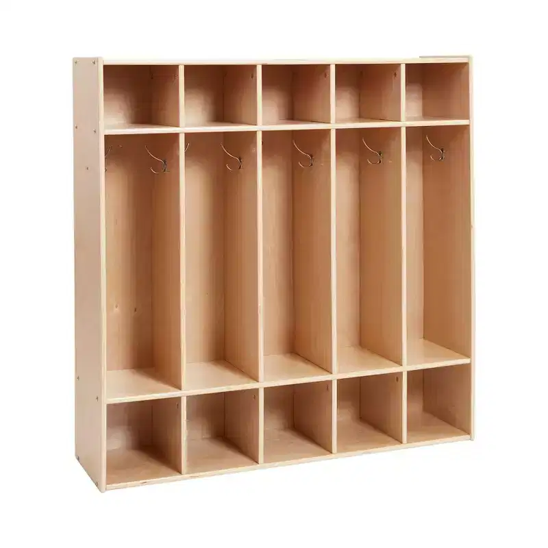 5-Section Coat Locker with Cubby Storage | Classroom Furniture
