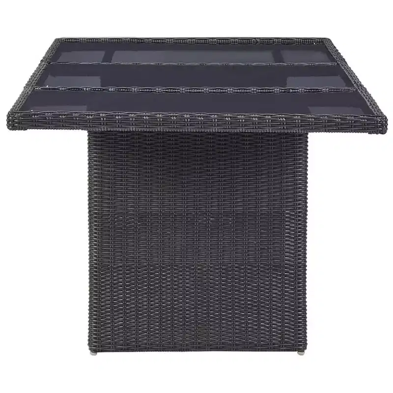 vidaXL Outdoor Dining Set Powder-Coated Steel Large Durable