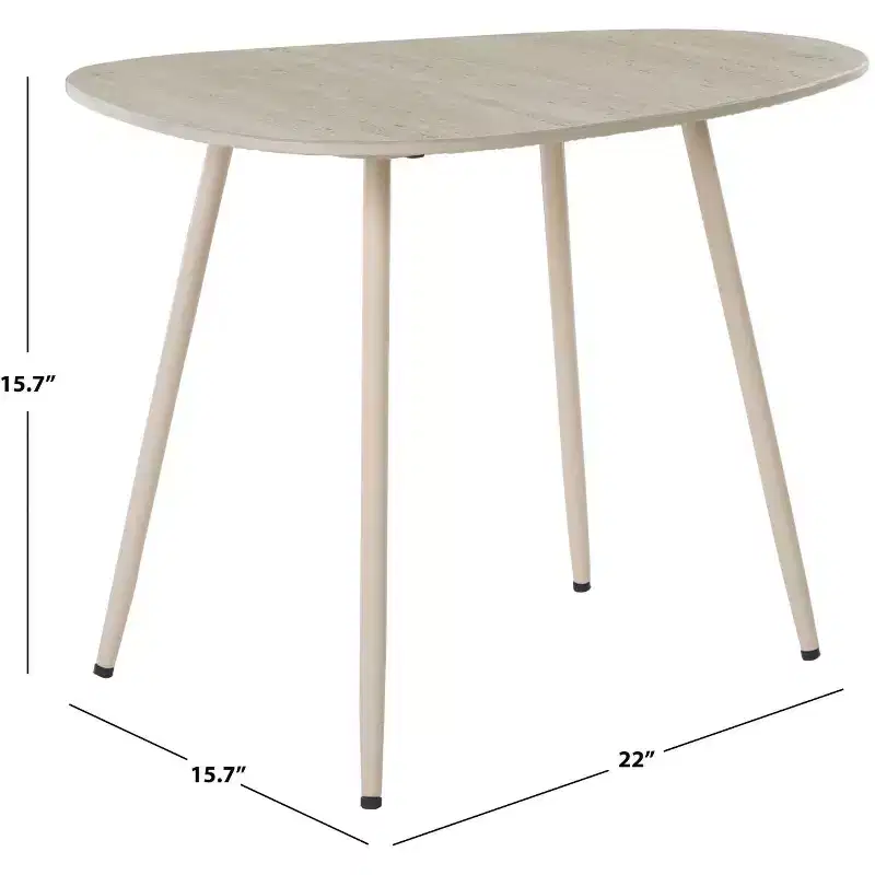 Mint Medium Ceramic Side Table - ACC2913A - Beige Ceramic/Beige - Safavieh