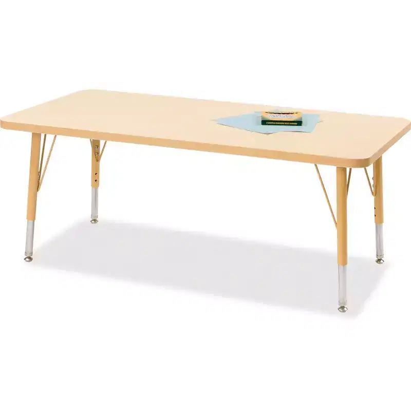 Jonti-Craft Berries Elementary Maple Top/Edge Rectangle Table (24 x 36)