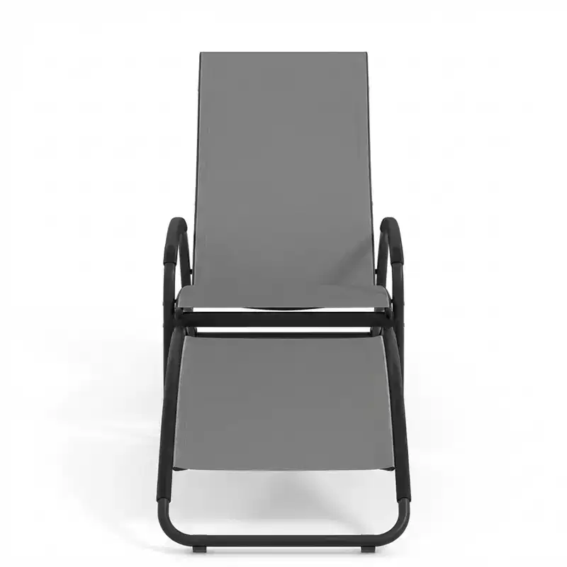 Gymax Convertible Outdoor Rocking Chair Featuring a 4-Position Adjustable Backrest and Ergonomic Curved Armrests