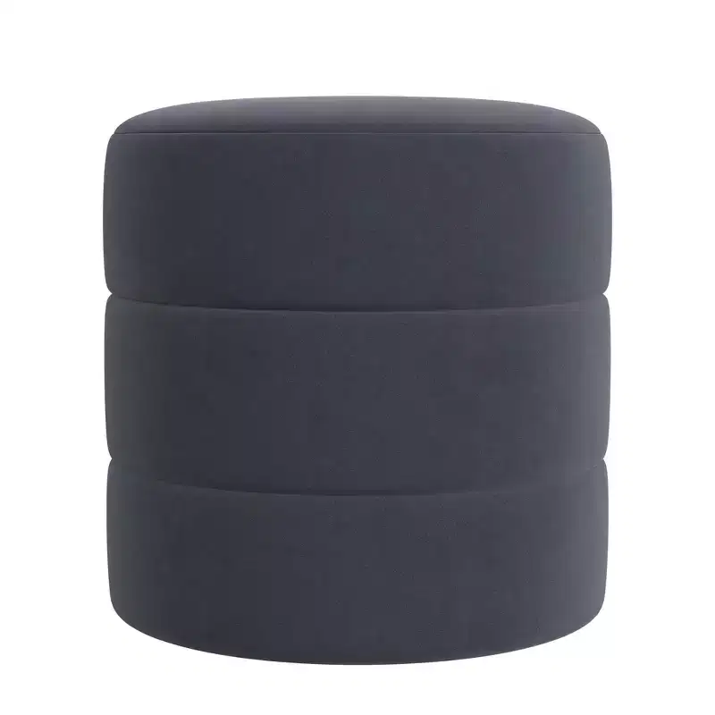 Round Upholstered Ottoman